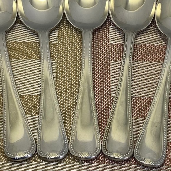 Lenox Vintage Jewel Place Oval Soup Spoons - Set of 5 - Glossy -  Pre-owned - Picture 2 of 7